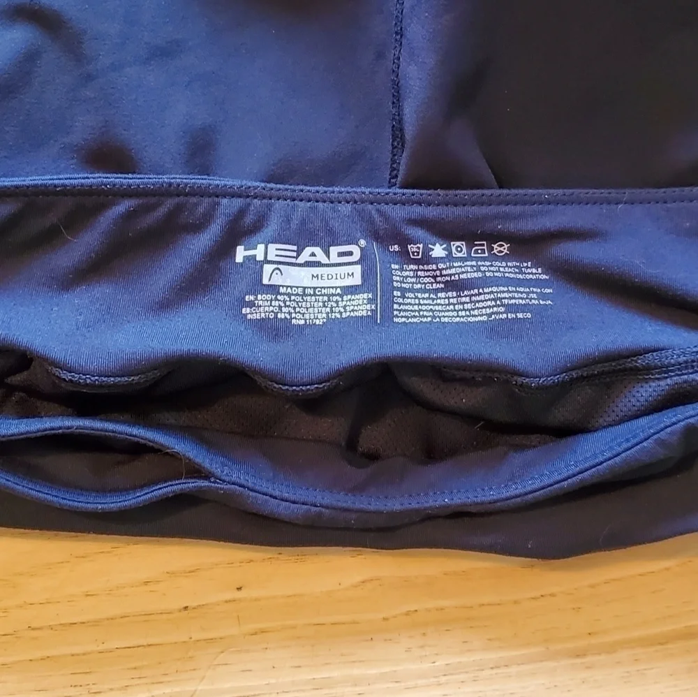HEAD Black Pink Built-in Briefs Running Athletic Shorts Women's Size Medium
